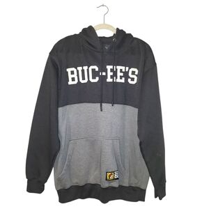 Buc-ee’s Two-Tone Charcoal Gray Hoodie |  Size Large